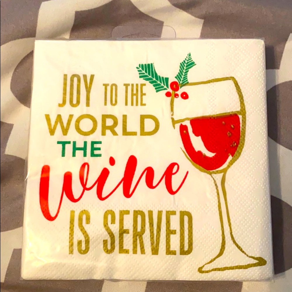 Pier 1 Cocktail napkins Christmas